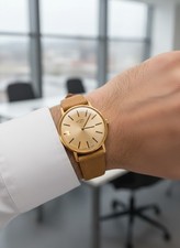 Vintage Rotary Swiss Made Manual Wind Men’s Watch – Gold Plated – 1970s