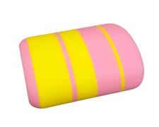 Oval Pink & Yellow Wastebasket