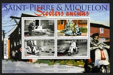 Saint Pierre & Miquelon 2018: Scooters Anciens, Lambretta, Cezeta, Block **