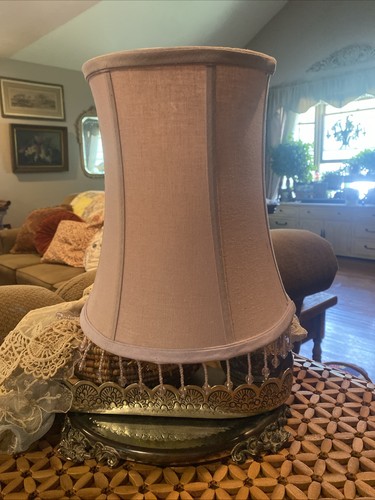 Pink boudoir drum lamp shade - drum,