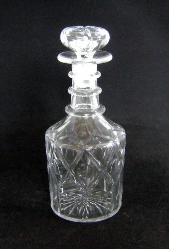 Victorian cut glass - glass, decanter