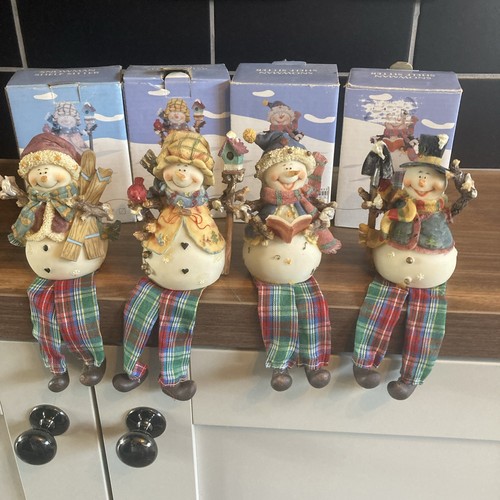 Christmas snowman ornament - snowman, x4