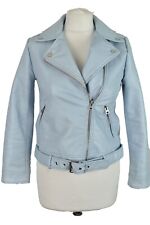ZARA Girls Blue Faux Leather Jacket size 11/12 Girls 152Cm Kids Youth Outdoors