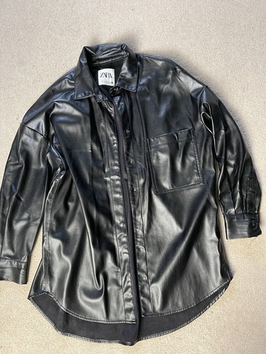 Zara faux leather shirt - zara,