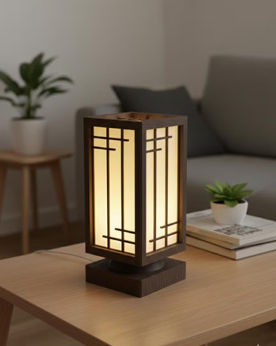 Kumiko lamp brown matte - matte,