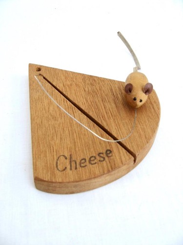 Mouse wedge cheese board wire - mouse,