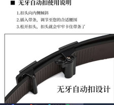 Men's belt with toothless