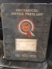 BMC FACTORY MGB  MECHANICAL SERVICE PARTS LIST AKD 3547