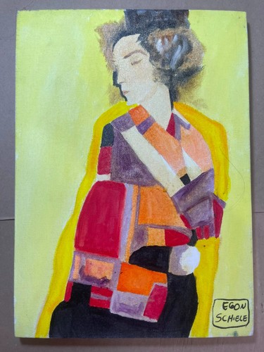 Egon schiele painting - , oil