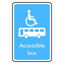 Accessible Bus Sign vinly Sticker