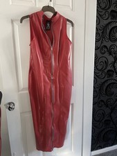 THE FEDERATION RUBBER HOBBLE  DRESS TWO WAY ZIPPER