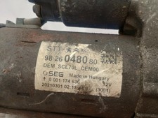  BOXER STARTER MOTOR 9826048080 PEUGEOT 06-25