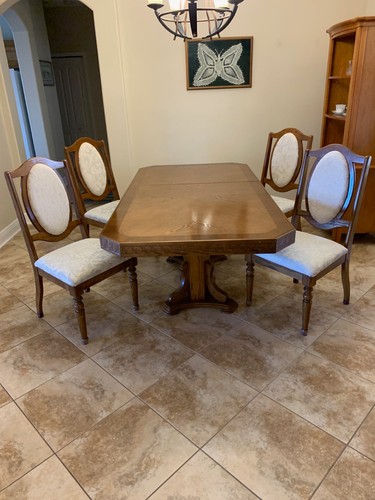 Oak dining room tables - room, and