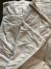 100% FULLY LINED COTTON CREAM CURTAIN PANEL W.87" x L.83.5" APPROX (4)