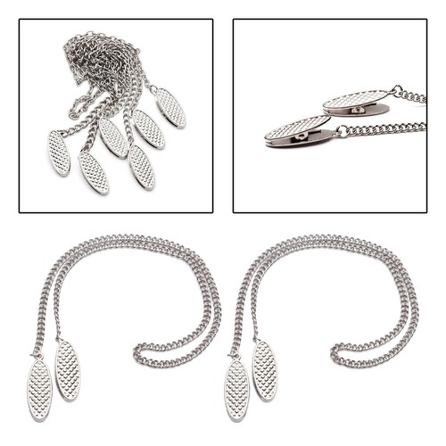 2pcs napkin clips chains metal - napkin,