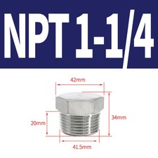 Stainless Steel Solid Hex Male