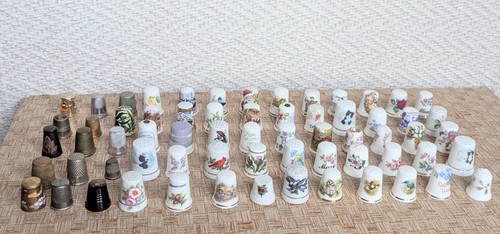 Large lot thimbles - thimbles, metal