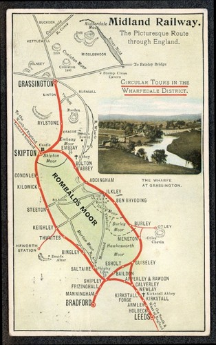 Midland railway official map - midland,
