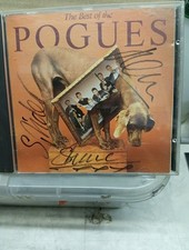 The Best Of The Pogues Cd Signed On Front By 3 Of The Band