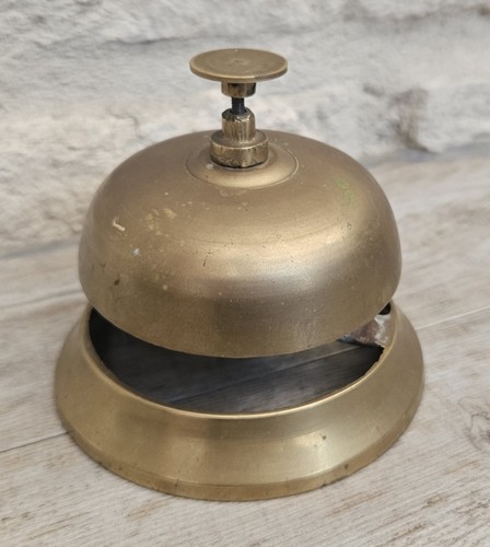 Antique brass service bell - brass,