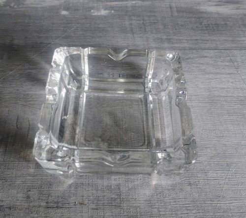 Vtg mid century clear square - vtg,