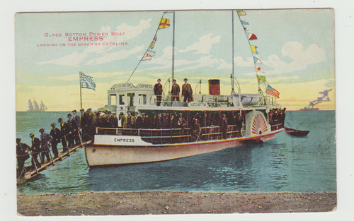 Glass bottom boat - bottom, advertising
