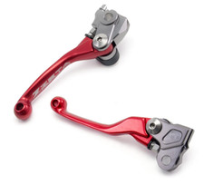 Zeta Honda Pivot Motocross Brake & Clutch Lever Set Red CRF 250/450 R GN-128-D10