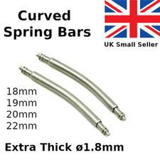 Curved spring bar pins - curved,