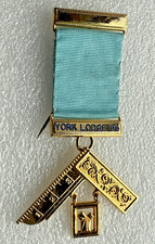 Masonic medal jewel york - -,