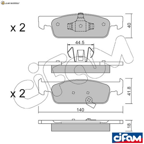 Brake pad set - brake,