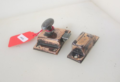 Vintage iron sprung lock - vintage,