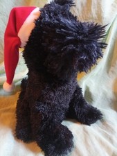 Christmas Scotty Dog Singing Soft Toy Wizard Wish  could  Christmas Everyday 11"