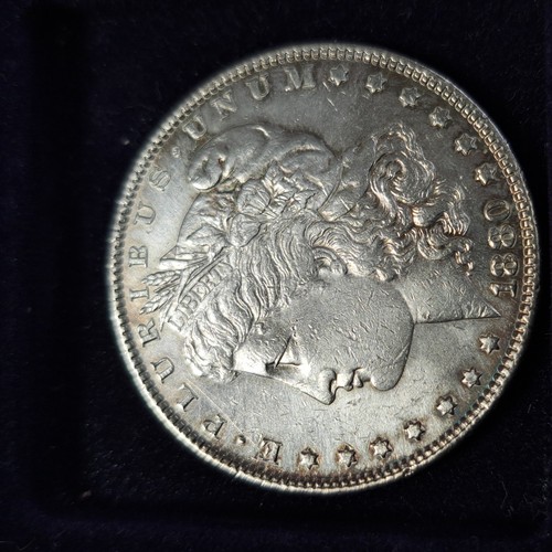 1880 silver morgan dollar - silver, usa