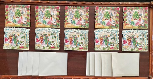 Vtg christmas cards lillian - vtg,