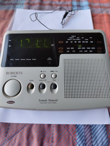 Roberts dual alarm clock - roberts.,