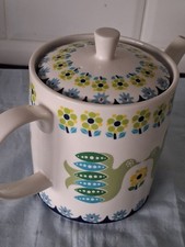 Portmerion Tea Pot - Love and Peace-No signs of previous use- Over 2 Pints
