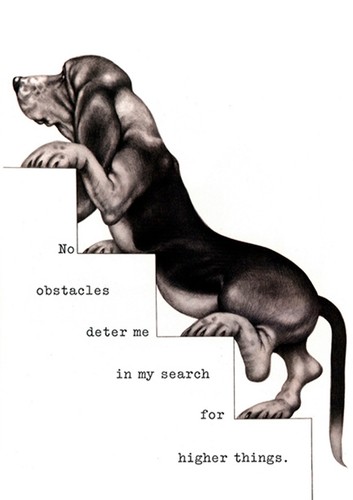 Basset hound dog - basset, greeting
