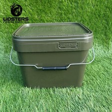 Lidsters Fishing Square Bucket 10L Litre Carp Coarse Fishing Buckets Bait