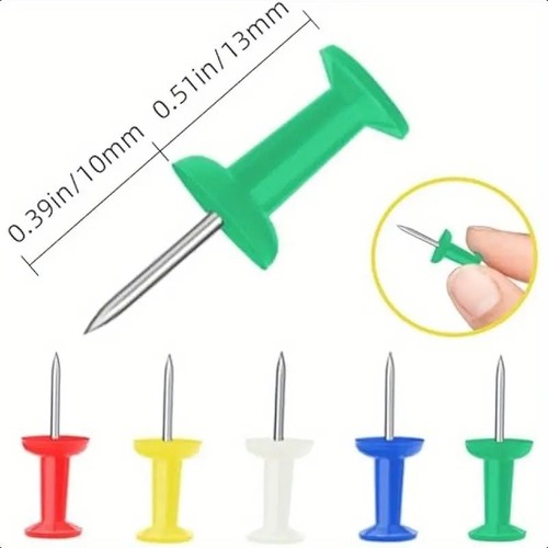 100 colours push pins art - push,
