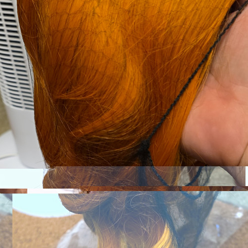 Nwot wavy orange - wavy, ginger