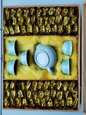 Chinese tea set light blue - -,