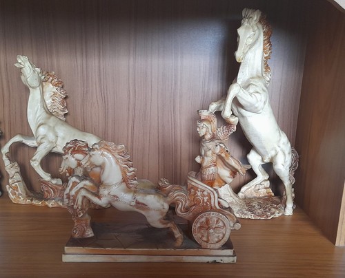 Large vintage porcelain - porcelain, horse