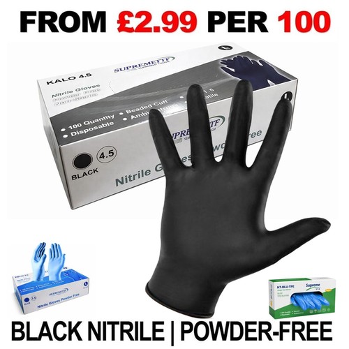 100 black nitrile powder - 100,