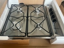 Indesit PAA 642 IX/I WE 58cm Four Burner Gas Hob - Inox