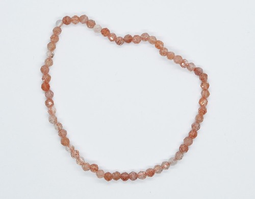Bracelet 3mm faceted sunstone - bracelet,