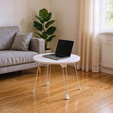 Foldable Wooden Top Side Table