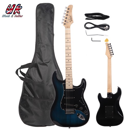Dark blue gst electric guitar - blue,