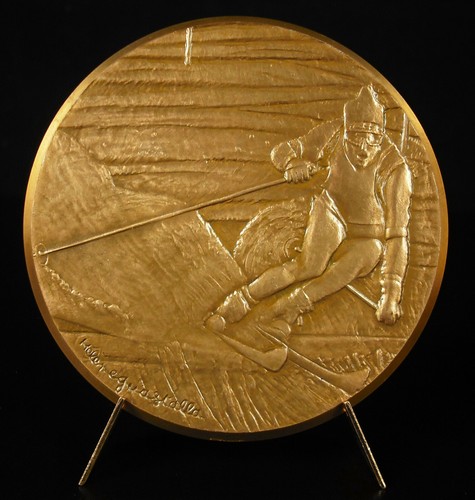 Snow sports medal alpine ski - snow,