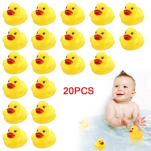 100x yellow rubber ducks - yellow,