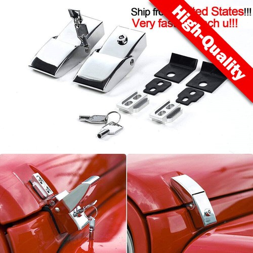 Aluminum hood lock - aluminum, assembly